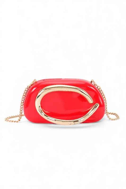 Acrylic Handle Iconic Patent Box Clutch Red O S 25029018_0b679226-8a58-457e-97f3-0fa9dd5af7c5