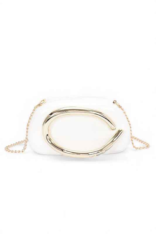 Acrylic Handle Iconic Patent Box Clutch White O S 25029018_d1d69317-0315-4baa-83c9-1bb907243645