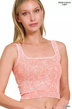 2 Way Neckline Washed Ribbed Seamless Tank Top CORAL 25029105-f825-4eac-ab09-126d3a46c50e-Max-Origin