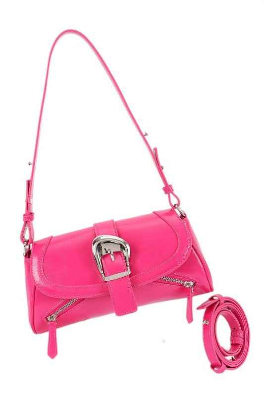 Y2K Convertible Buckle Shoulder Bag Fuchsia O S 25031818_2985d88d-57e2-42df-8948-2a6e1911f940