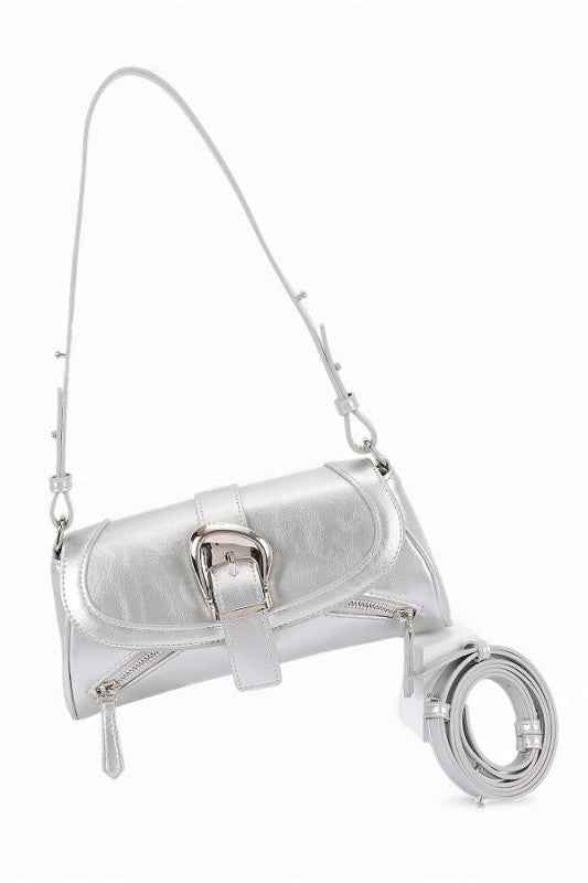 Y2K Convertible Buckle Shoulder Bag Silver O S 25031818_65be0fb1-b2a6-493c-9401-21e507f8e2cd