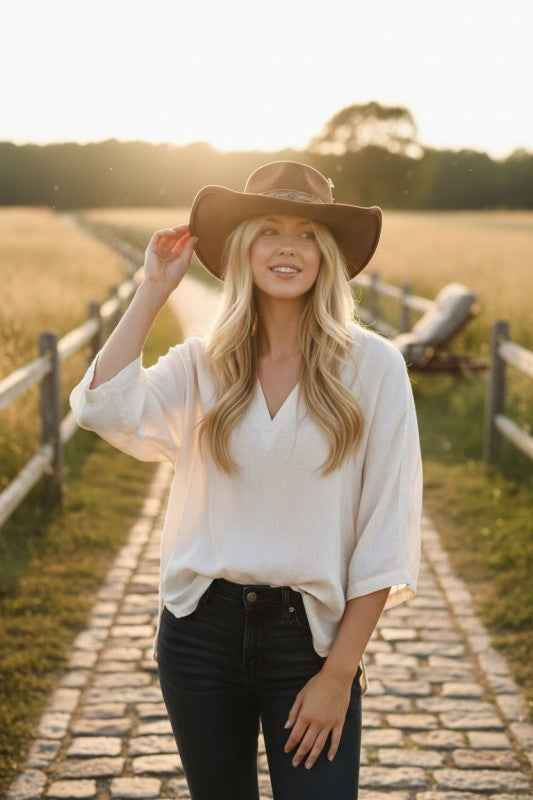 Distress Vintage Shapable Fedora Cowboy Hat 25034670_984cf35e-52ea-4258-ac27-6a37e6e6141a