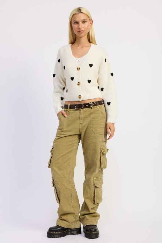 CROPPED CARDIGAN WITH EMBROIDERY 25035427_519e1562-da53-49ac-867e-b41622a63d8e