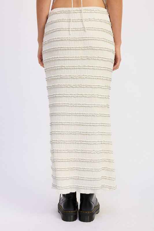 LOW RISE RUFFLE MAXI SKIRT 25035473_05a02a23-7e0f-49eb-b193-38fc21116d7b