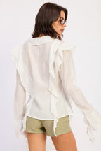 TIE FRONT RUFFLED TOP 25066277_224b16f0-24e1-4246-9c0f-3ee3e962bbf8
