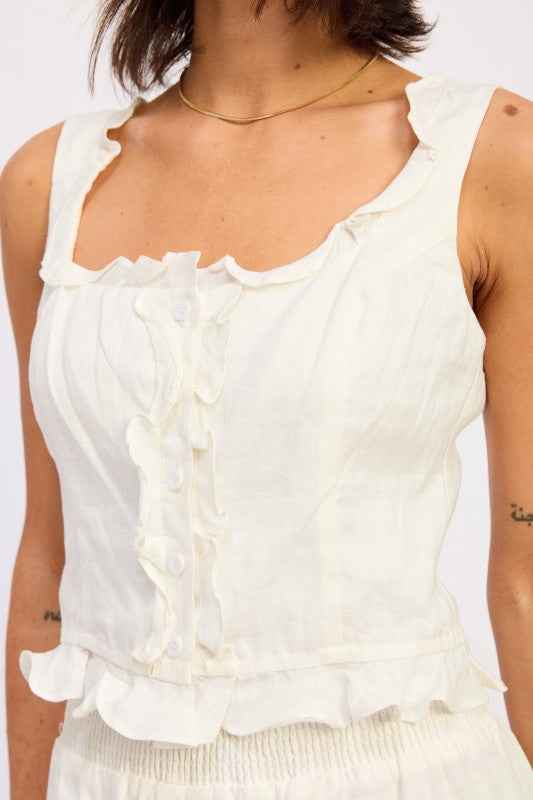 RUFFLED TANK WITH BUTTON FRONT 25066320_36512089-b2e9-4351-a272-ff9a639ccae3