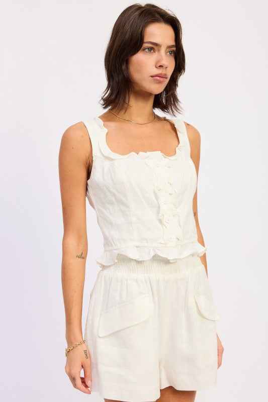 RUFFLED TANK WITH BUTTON FRONT 25066320_a2dbb13d-27dc-468d-b6a7-07f75022b88d