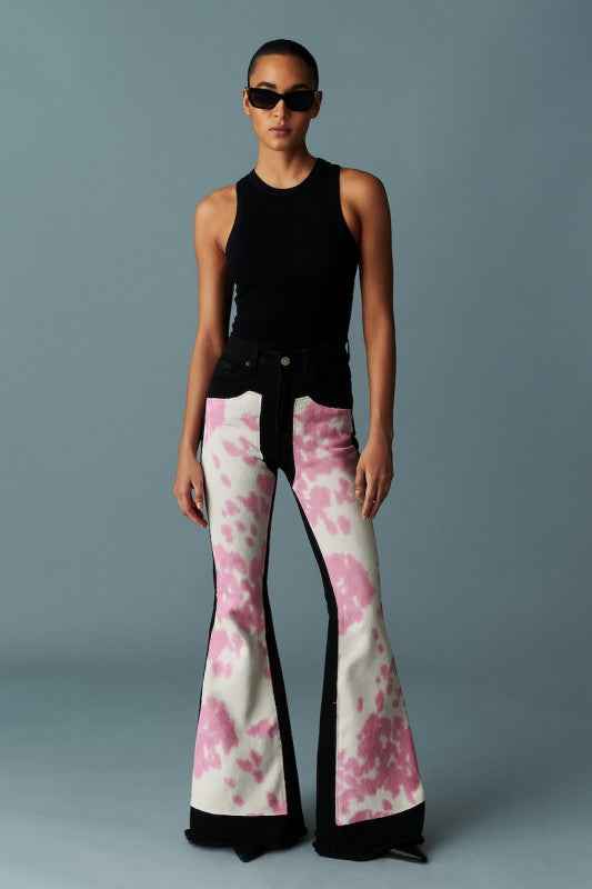 Rodeo Cowhide Bell Bottom Jean Black/Pink 25072653_cace81fd-6fe3-4e53-9921-057f2b2d20a1