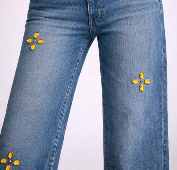 Low Rise Gem Studded Jean 25078820_07e25187-4b28-4640-a82a-038a8fff1835