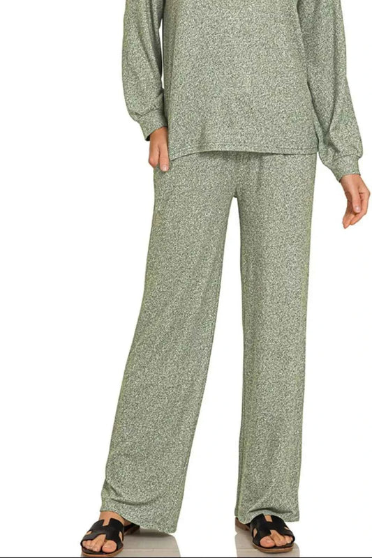 Zenana Soft Melange Long Sleeve Tee & Pants Set 250cd295-055e-46c2-b174-d733da75368f-Max-Origin