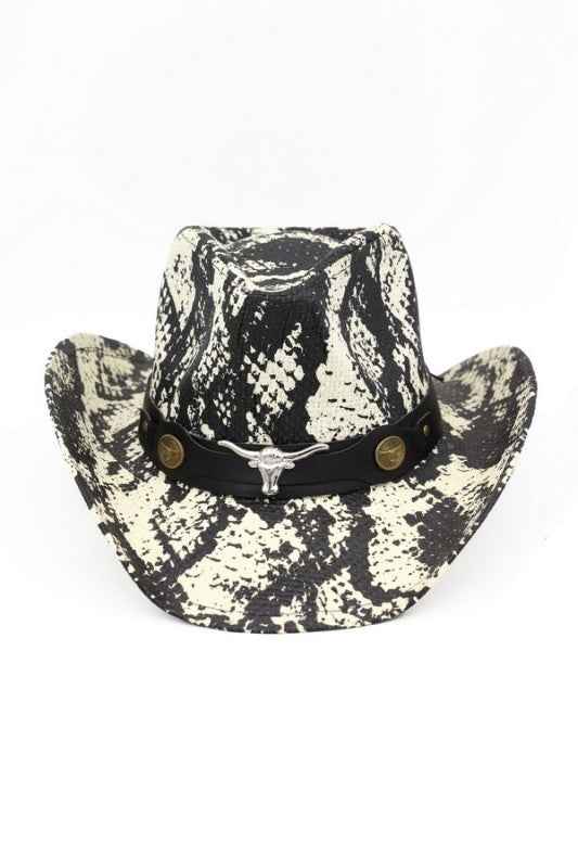 Western Longhorn Snake Printed Cowboy Hat 25134401_51eaa2ce-25ef-4287-9221-c5597b39ac5b