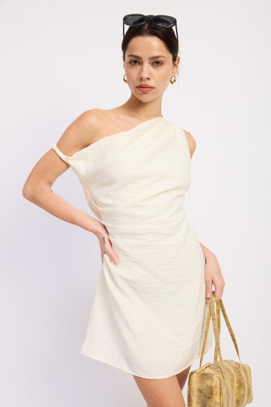 Off shoulder wrapped mini dress 25188985_8893daf9-0ea1-4b04-814c-7df32a265f4c