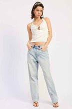 BEADED TRIM HALTER TOP 25189283_c4eee36f-1056-44ba-b559-1d85a29fae72