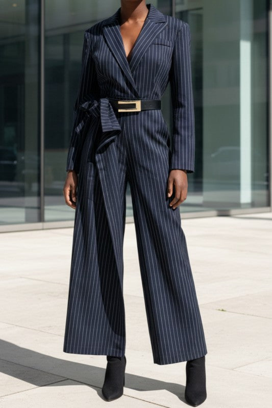 Pinstripe Tailored Belted Jumpsuit 25209291_31655f6c-9972-4e6d-b3db-1b191e5ad53a