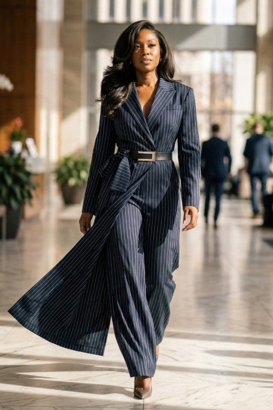 Pinstripe Tailored Belted Jumpsuit 25209291_5cd26e6b-2063-41f0-bb25-bc4e34d36d87