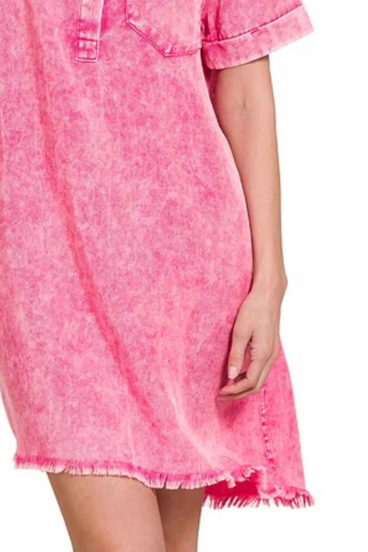 Zenana Tencel Mineral Washed Collared Shirts Dress 2535e8c3-fcf3-4bee-9b95-efd2e13449f8-Max-Origin