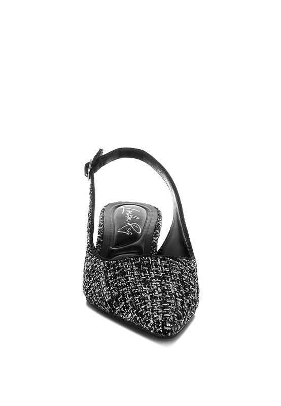 Zehra Boucle Slingback Sandals 253d7552-ea66-4986-9726-42ea2a0f19c9