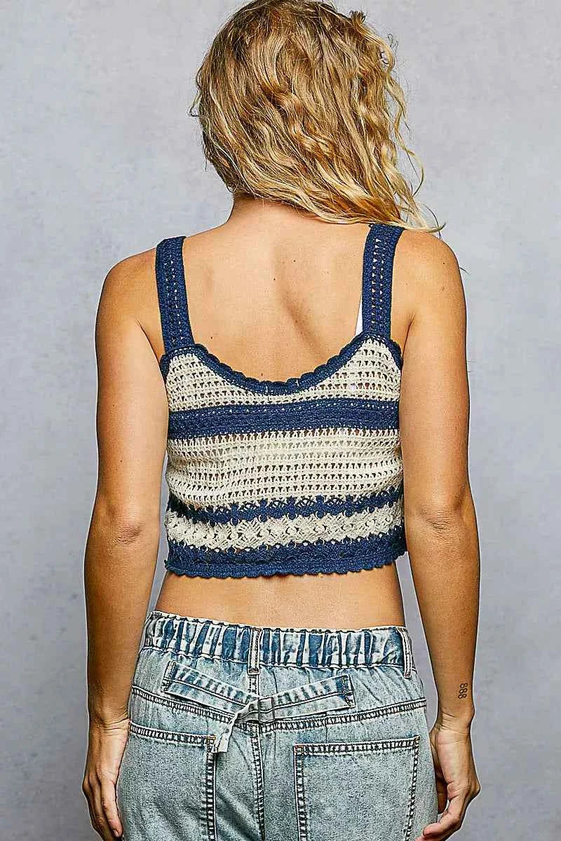 POL Floral Embroidered Cropped Crochet Cami with Scalloped Hem 2547aafe-dec4-47af-b03d-14085d243349-Max-Origin