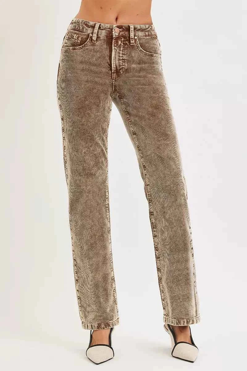 RISEN Tummy Control Mid Rise Straight Leg Corduroy Pants 254c62ef-93b0-4a59-be70-c7bb23965293-Max-Origin