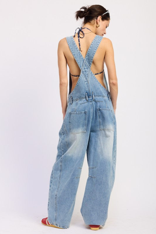 Denim overall with star embroidery 25551040_409411b3-d711-4660-875c-0ab2714be44f