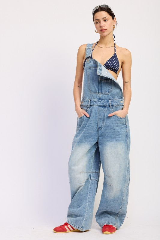 Denim overall with star embroidery 25551040_6a80017c-1593-47be-aadd-c23209fadaa0