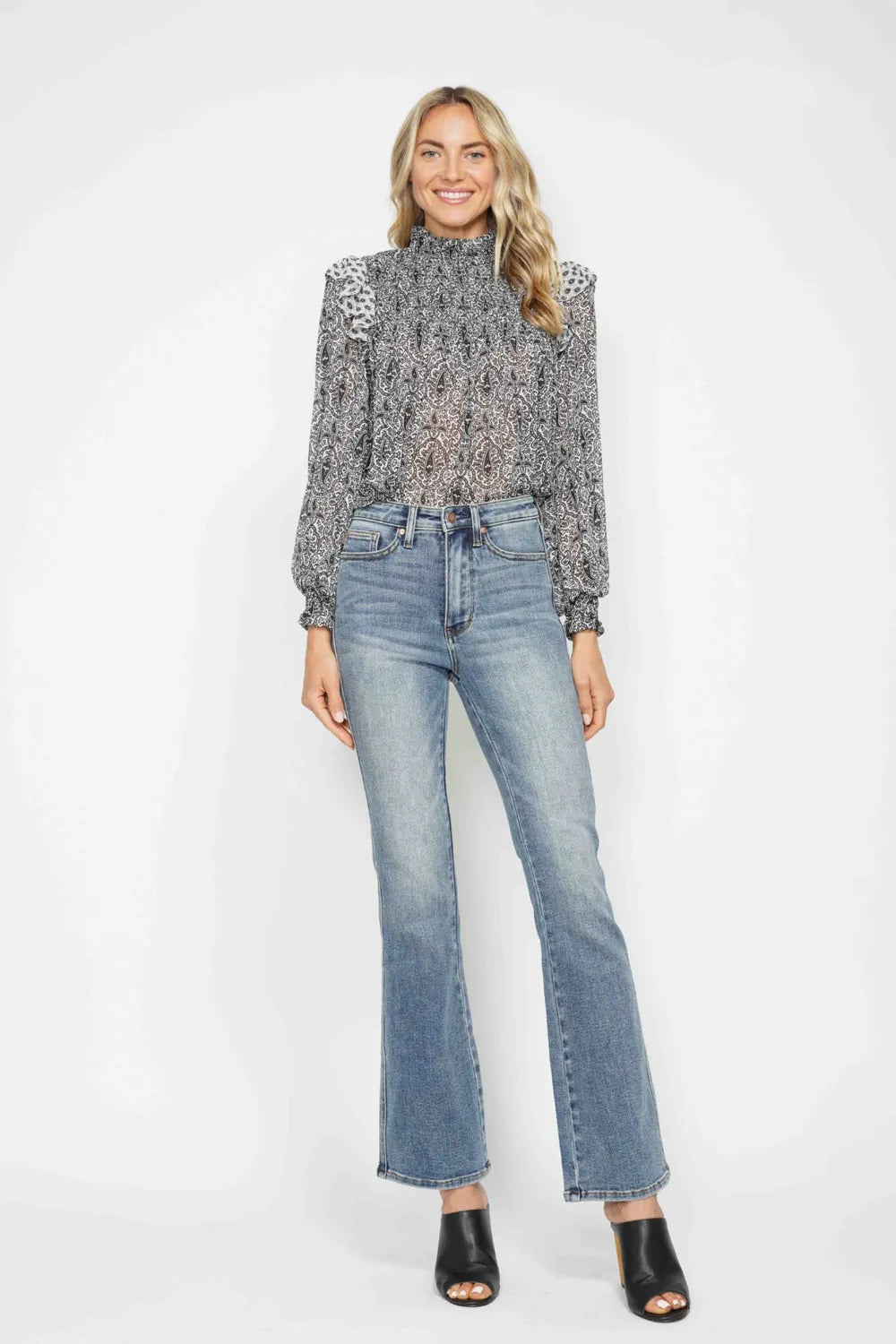 Judy Blue Full Size Tummy Control Back Embroidered Pocketed Bootcut Jeans Plus Size 2567e1d0-580a-44e9-89ae-5ee57f6781cd-Max
