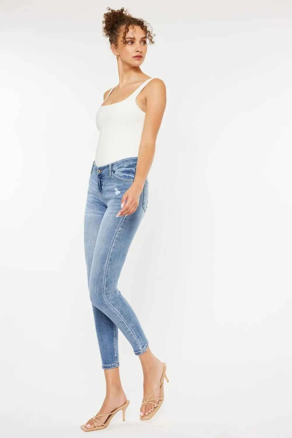 Kancan High Waist Cat's Whiskers Skinny Jeans 258c72d1-97a5-4100-b3b1-81e0a36cc653-Max