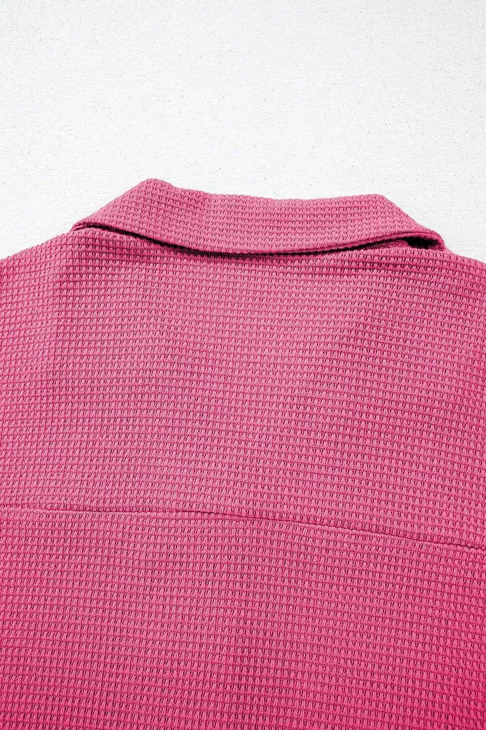 Solid Color Textured Buttoned Shirt and Casual Pants Set 258cc151-c367-4f74-8303-6e711b892207-Max-Origin