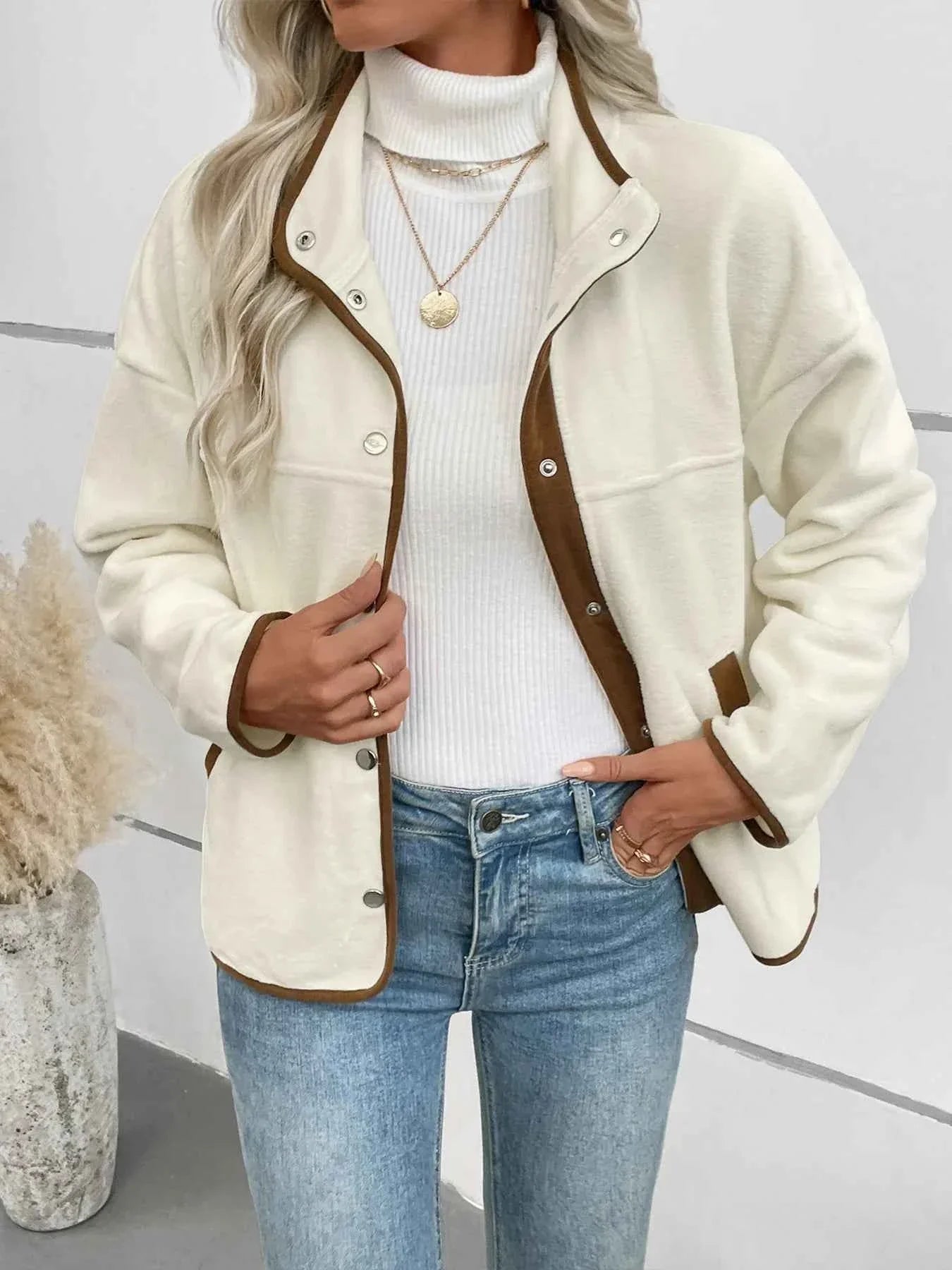 Snap Down Long Sleeve Jacket 2596c0233bb44b9e8f68382e199fc995-Max-Origin