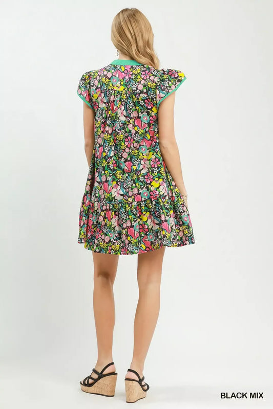 Floral Flutter Sleeve Tiered Mini Dress 25b16c00-8ed4-44bf-8e89-2d9d4b493135-Max-Origin