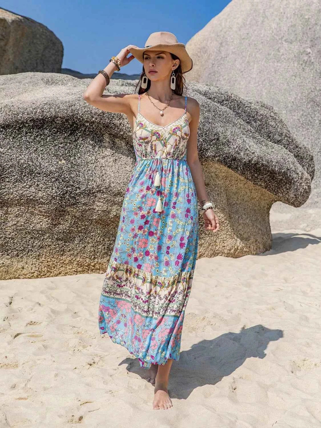 Tassel Floral Print Cami Dress 25d58b97-585b-423c-a733-821aaf79ec9f-Max-Origin