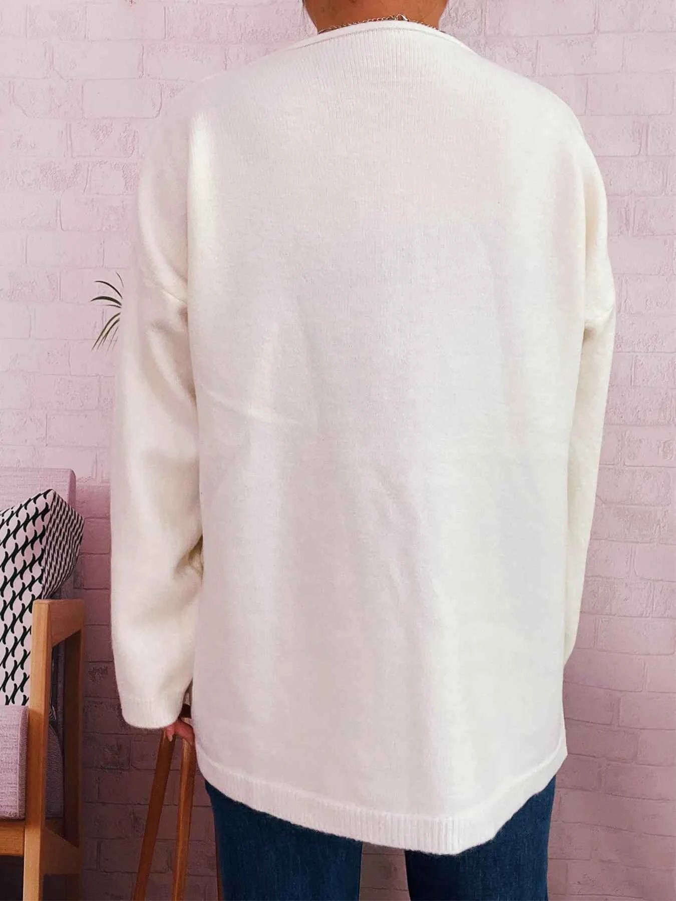One Button Front Drop Shoulder Cardigan 25d97b66958744de9d74b9adf13fb61d-Max-Origin