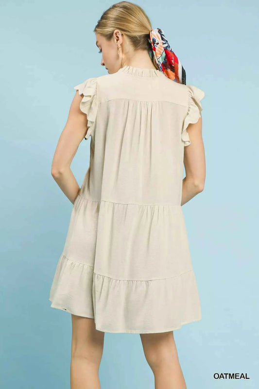 Linen Tiered Baby Doll Dress 25e5575a-7386-4c14-b443-26a8359e8d69-Max-Origin