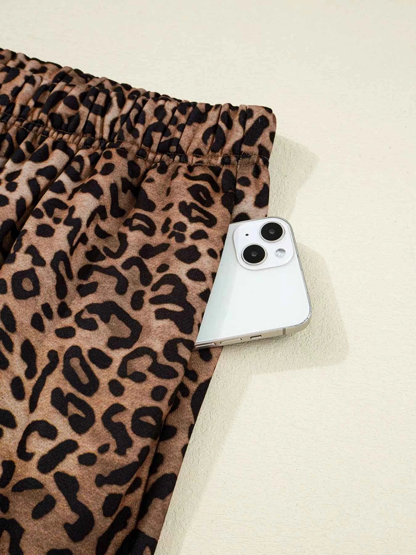 Leopard Print Contrast Trim Long Sleeve Top and Pants Set 263607b685c74db8a8ba50800bbf0629-Max-Origin