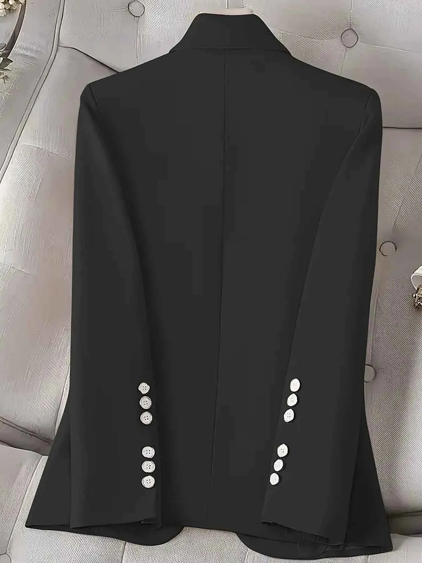 Single-Button Long Sleeve Blazer 267a28b48ce24fc0aeea27d580a32e19-Max-Origin