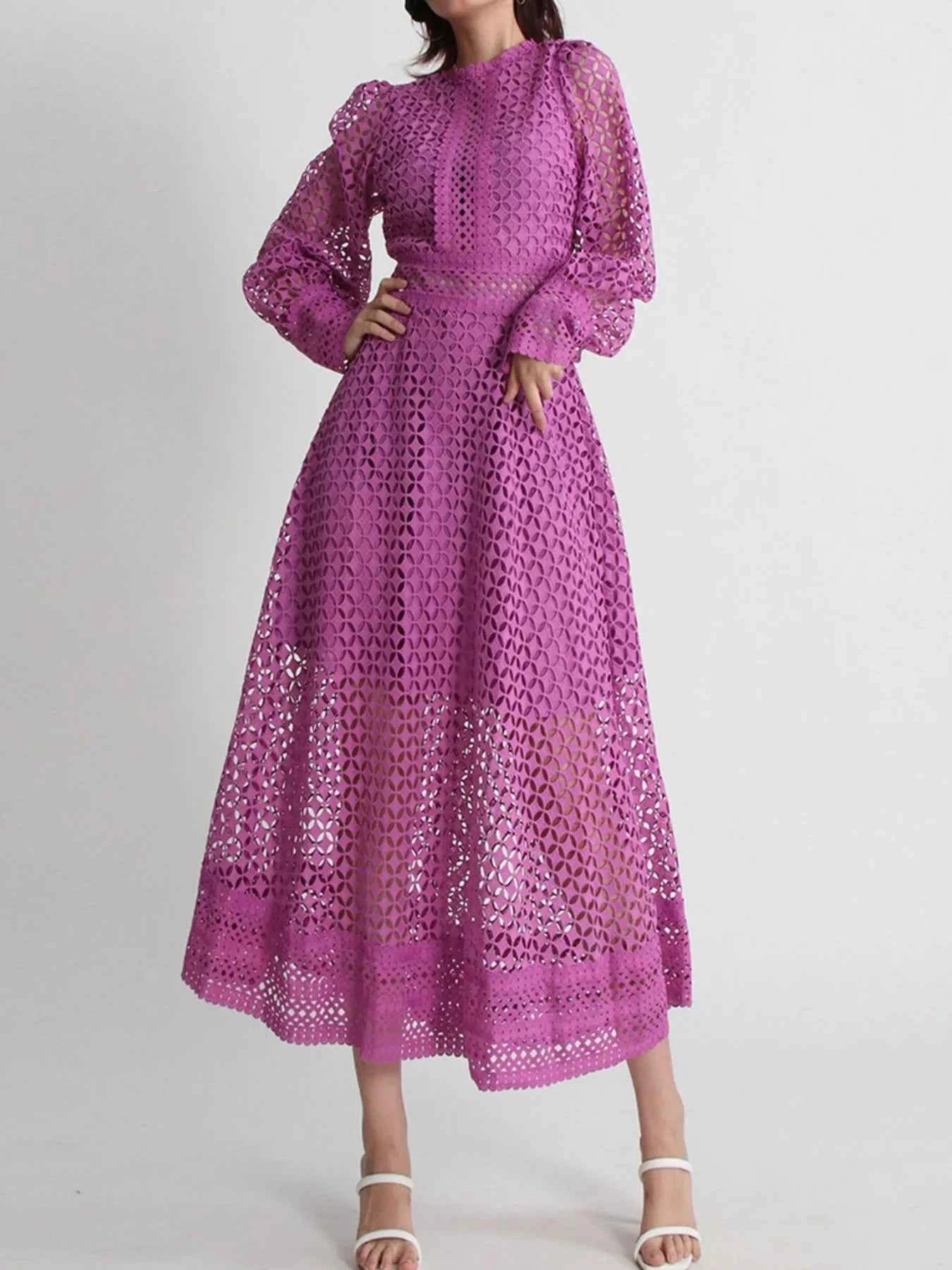 Lace Long Sleeve Midi Dress 268447ff-04bd-4949-9f3b-b1b29a3a576a-Max-Origin