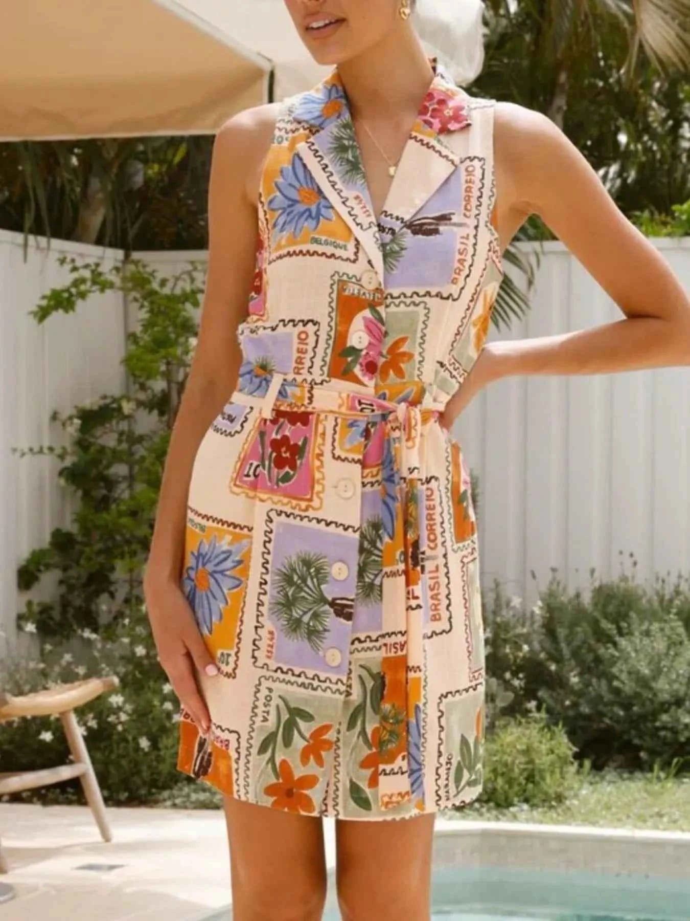Printed Sleeveless Tie Waist Dress 268bd22d-fc01-4c21-aef5-3bd36858b262-Max-Origin