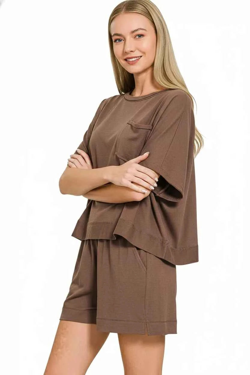 Zenana Exposed Seam Boxy Top & Shorts Set 26ca19fb-1f04-4124-99e3-22bedfee8c84-Max-Origin