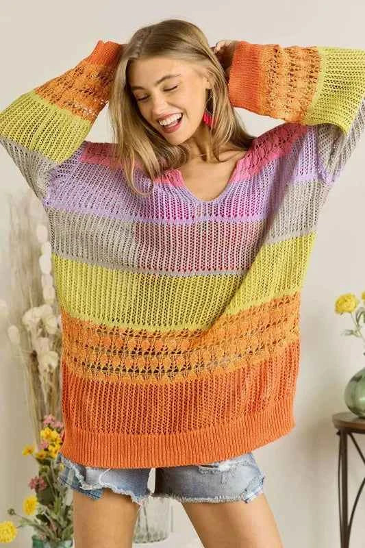 ADORA Colorblock Crochet Top 26d302b85ecf4291a76623a65fa66946-Max-Origin
