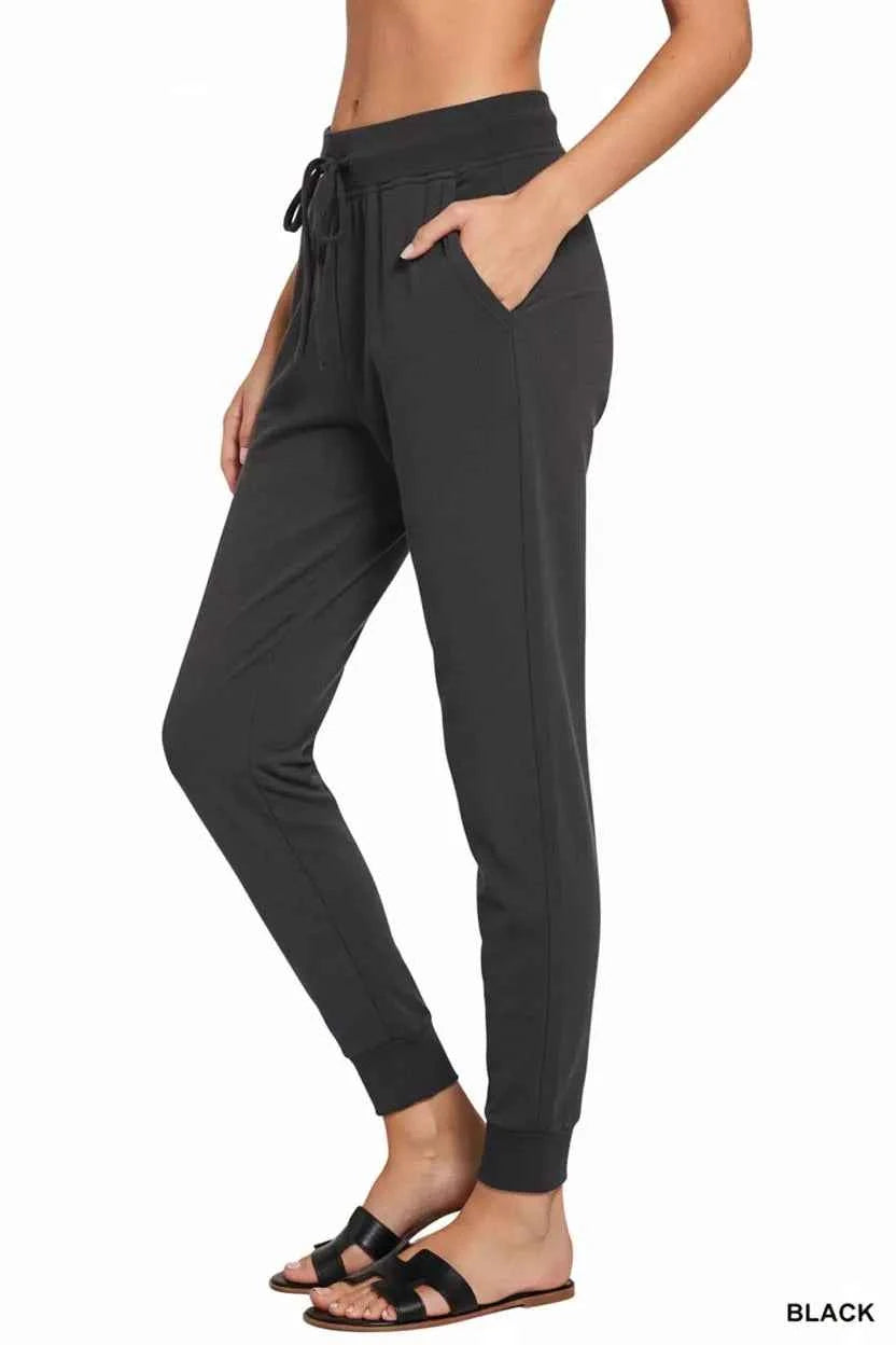 Zenana Drawstring Cotton Joggers with Pockets 26e31fc0-51d5-4958-b5eb-52cd1e96e1bd-Max-Origin
