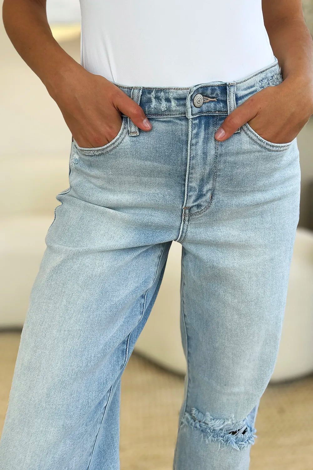 Judy Blue Full Size High Waist Distressed Straight Jeans 26e98aed-fa1a-4583-8083-1d56d24cc82a-Max