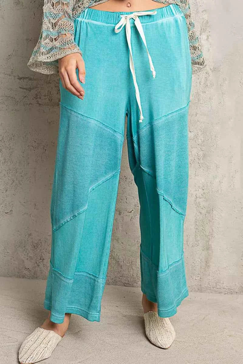 POL Elastic Waistband Wide Leg Pants with Drawstring 26f06896-7dbb-4550-9123-1b82b4de6f3d-Max-Origin