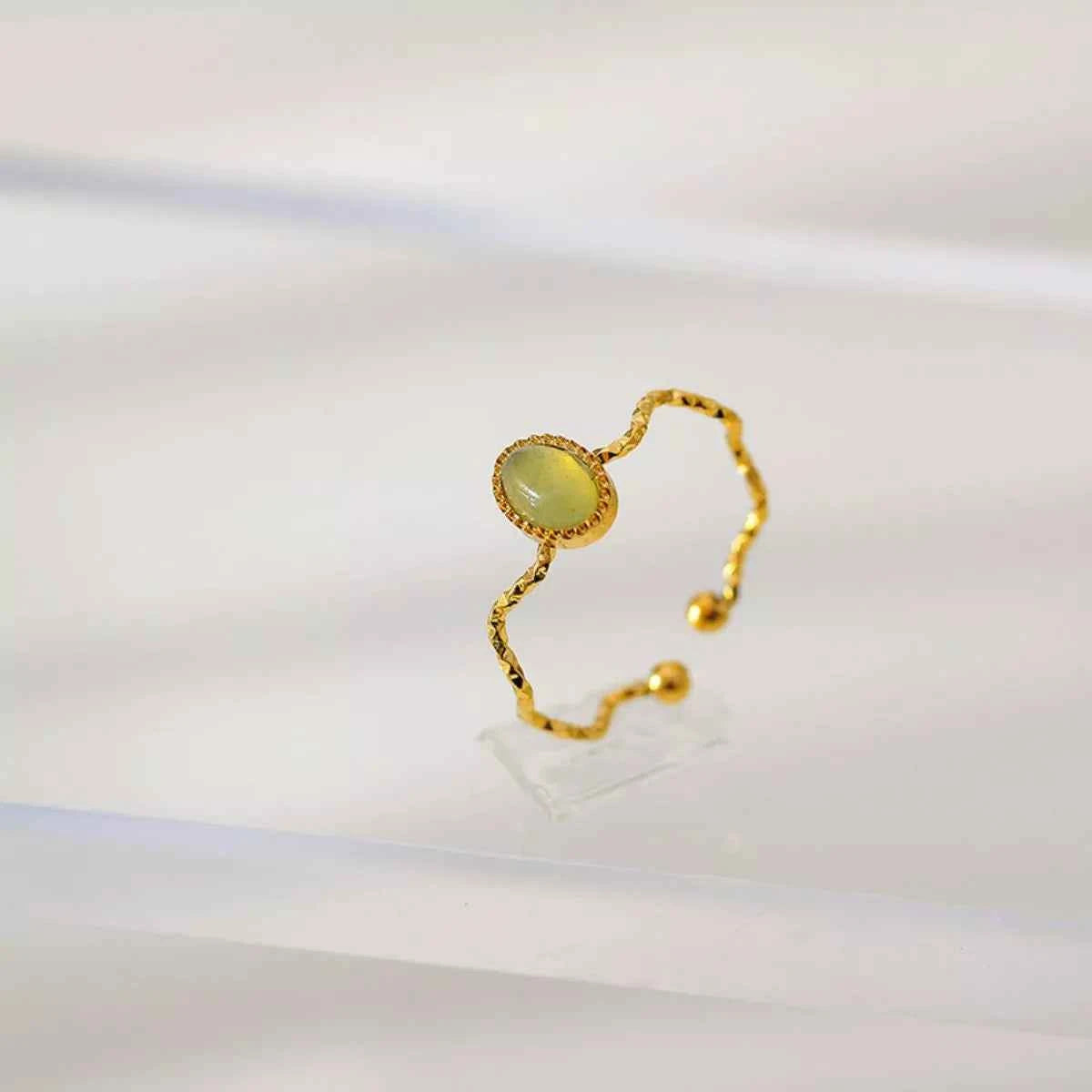 18K Gold-Plated Wave Open Ring Style B One Size 271f20bf-3394-491d-b5c5-68c65e841082-Max-Origin