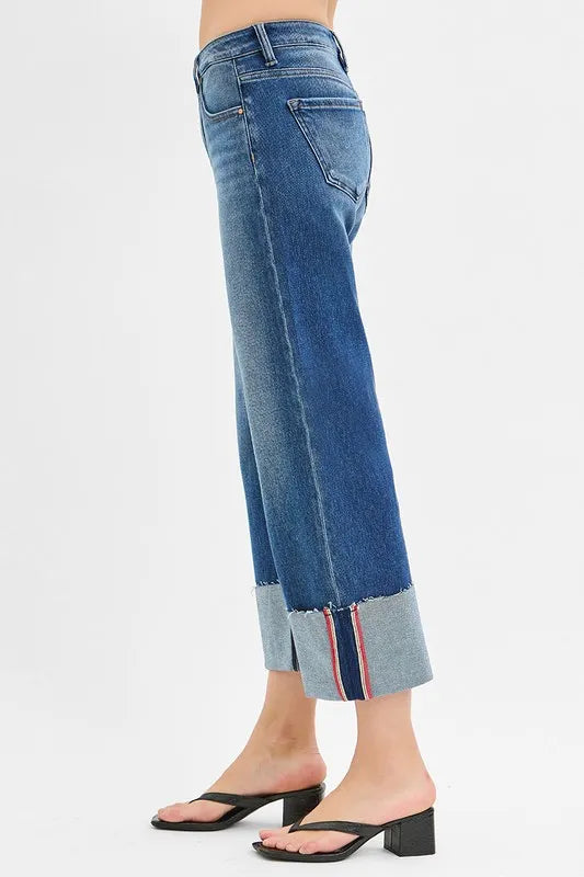 Full Size Tummy Control Mid Rise Crop Wide Cuffed Jeans Plus Size 2734021f-d973-4f39-a1b5-c833c9a689c9-Max-Origin
