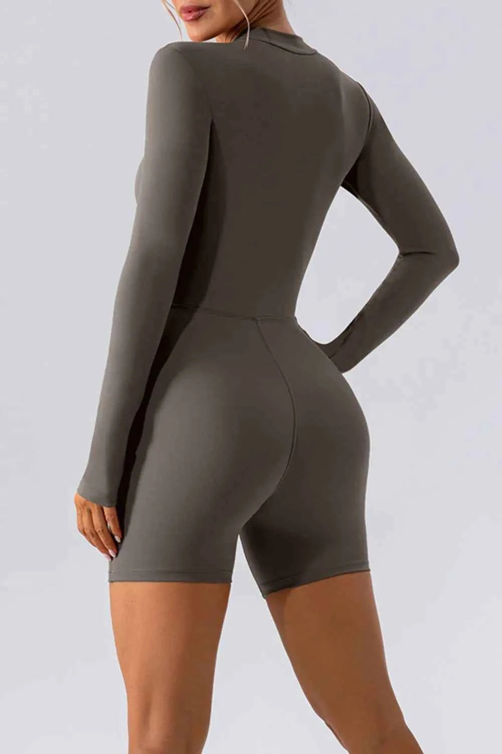 Half Zip Long Sleeve Active Romper 273cf5ad-d1d4-4699-b5cb-8cb4451884aa-Max