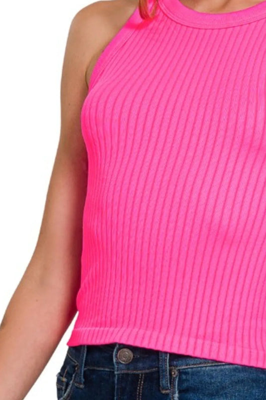 Seamless Ribbed Crop Tank 27435a19-0ade-4561-b76c-8cc1932533cd-Max-Origin