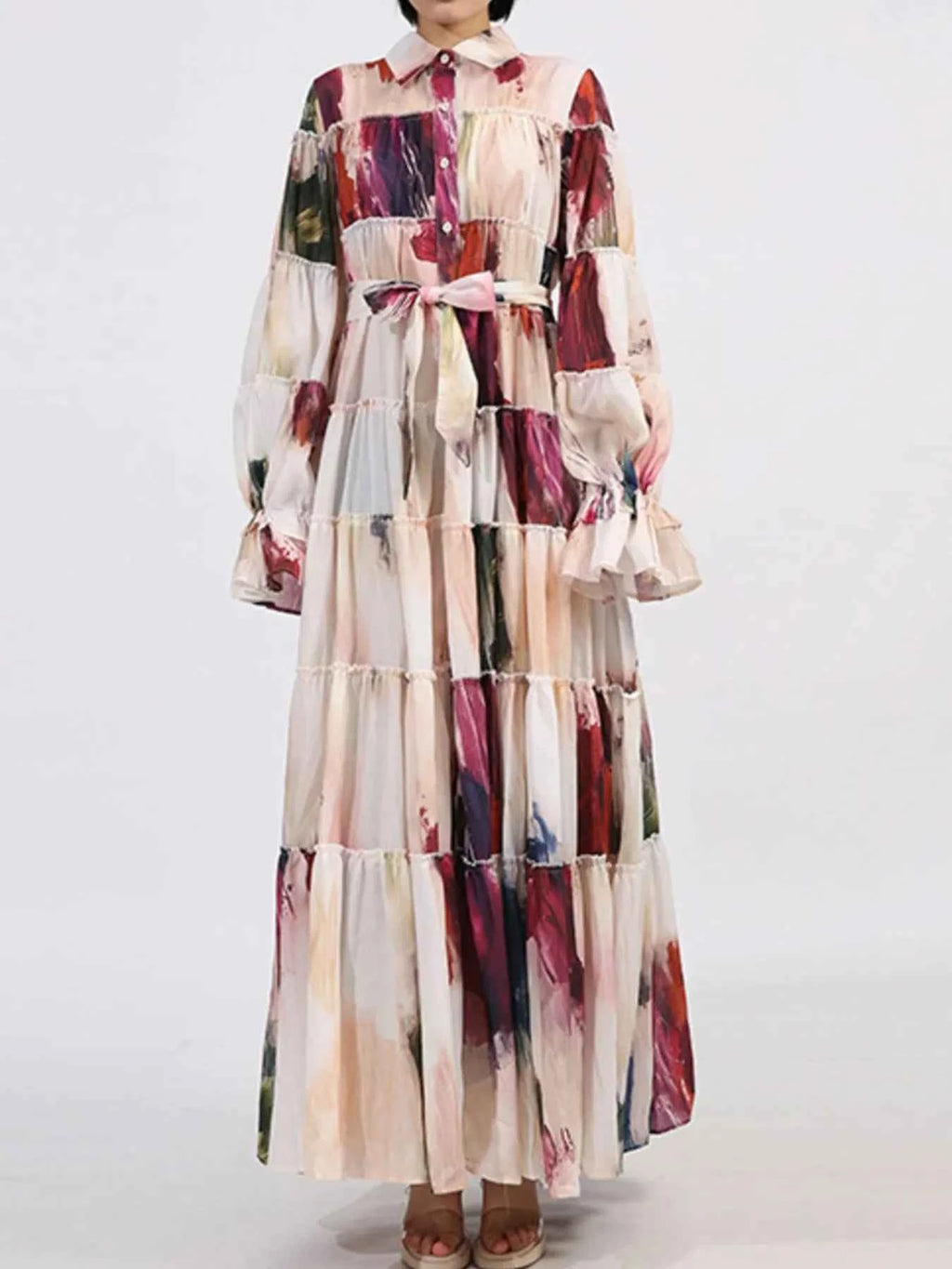 Tiered Tie Waist Maxi Dress 274893ad-c79b-4e07-b144-4549ee52cf73-Max-Origin