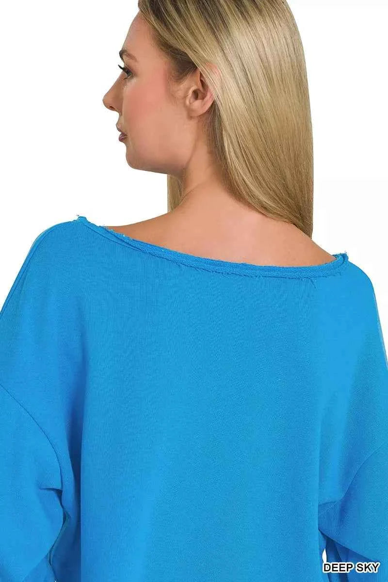 French Terry Boatneck Crop Top 276e1d2cc89b45c08ae68c3068518053-Max-Origin