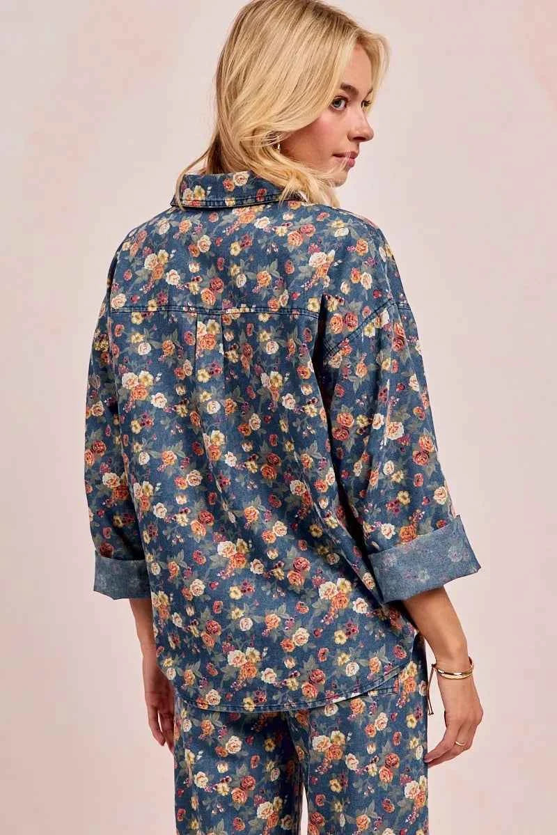 BiBi Washed Florla Print Denim Jacket 278a0a98dd5841cb837e021881834d7b-Max-Origin