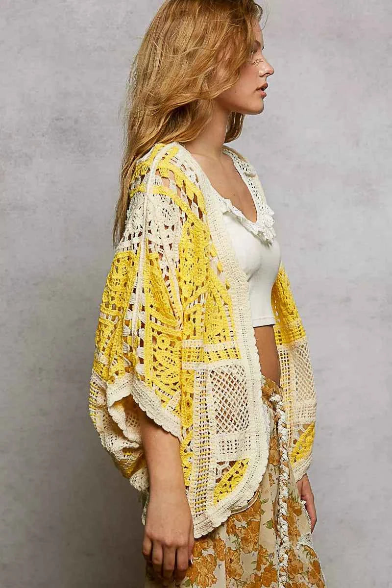 POL Open Front Crochet Cardigan with Scalloped Edge 27a3cf65-0787-426e-a584-dd34b017a295-Max-Origin